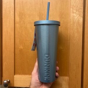 Dunkin Blue Iridescent Stainless Steel Cup